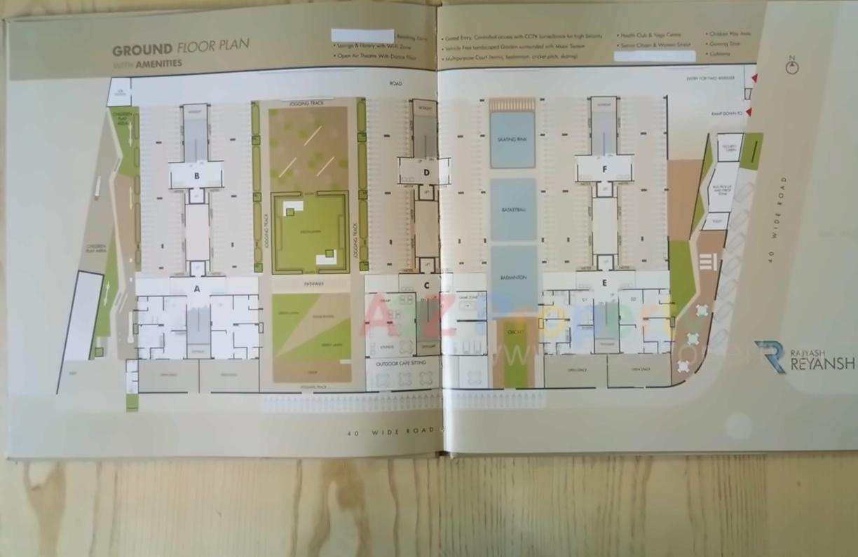 Layout of real estate project Rajyash Reyansh located at City, Ahmedabad, Gujarat