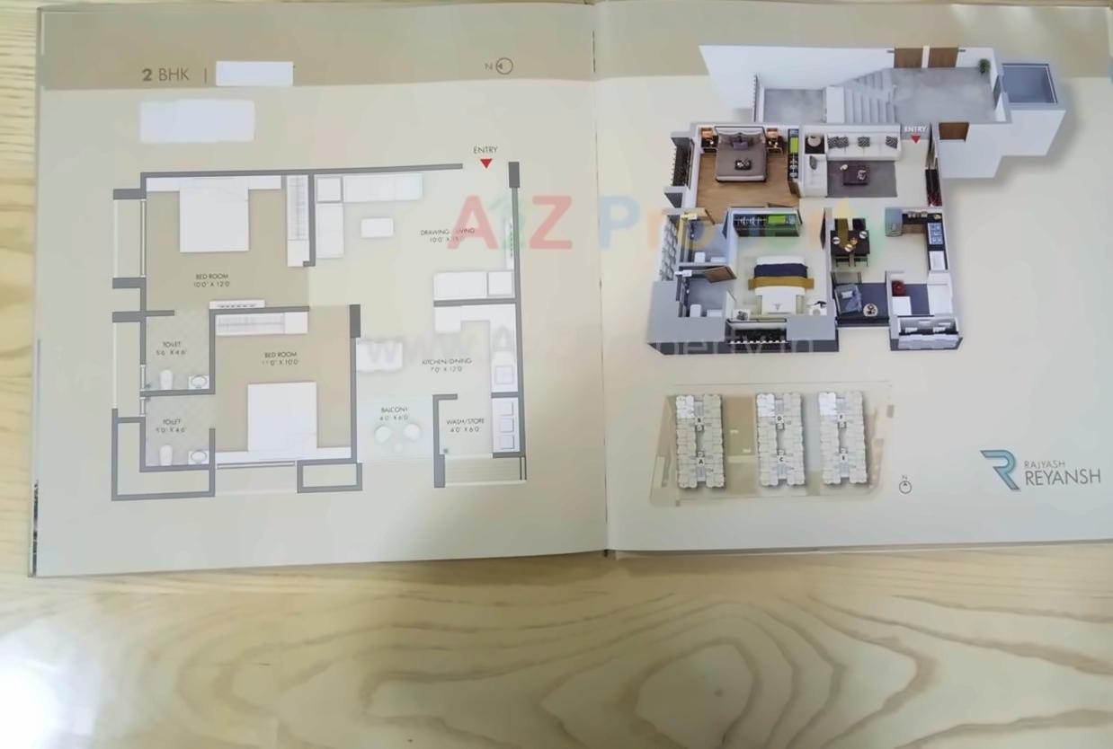 Layout of real estate project Rajyash Reyansh located at City, Ahmedabad, Gujarat