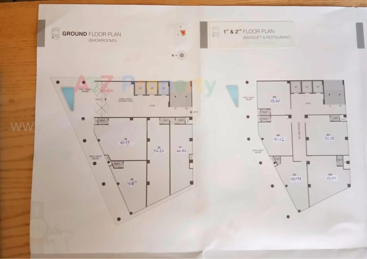 Layout of real estate project Rajyash Rise located at City, Ahmedabad, Gujarat