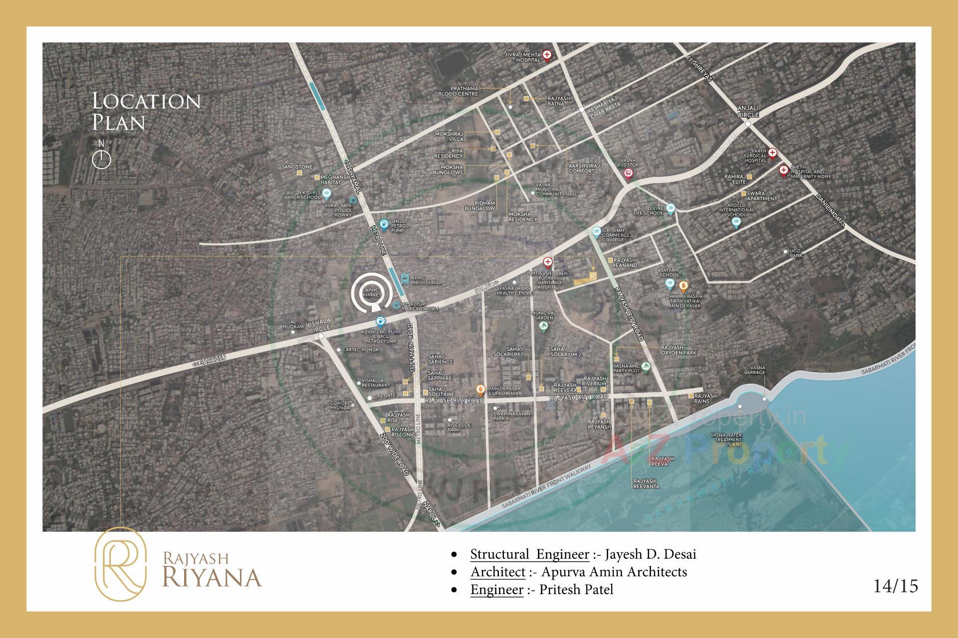  of real estate project Rajyash Riyana located at Vasna, Ahmedabad, Gujarat