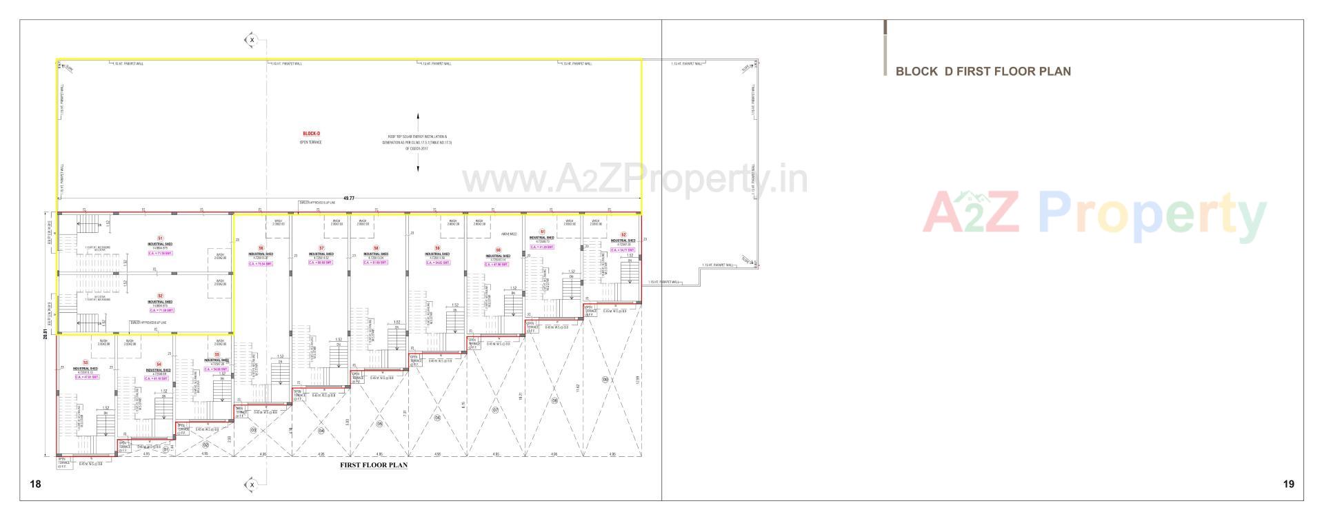 Layout of real estate project Ramdev Industrial Hub   Ramdev Icon located at Nikol, Ahmedabad, Gujarat