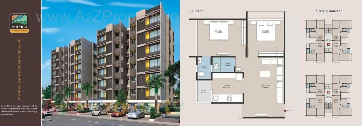 Layout of real estate project Ramvilla Appts   Raw House Duplex located at Singrva, Ahmedabad, Gujarat