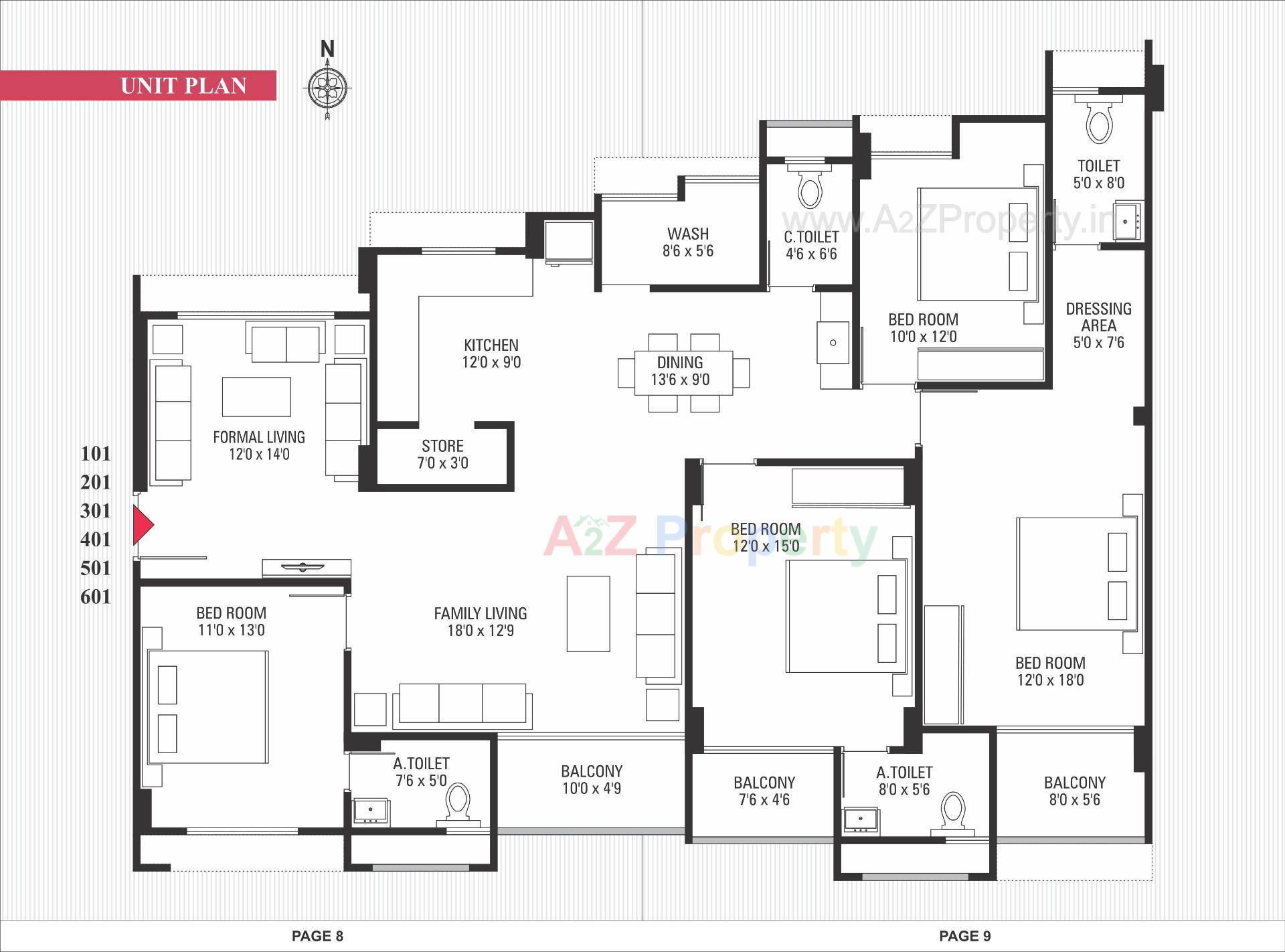 Layout of real estate project Rangbindu Flats located at Dariyapur-kazipur, Ahmedabad, Gujarat