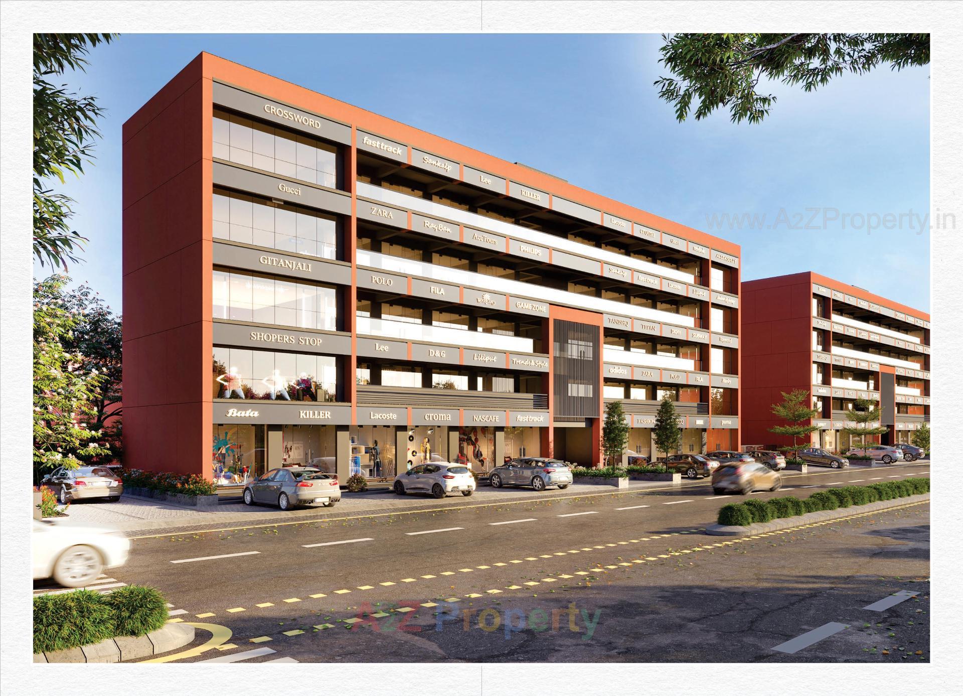 3D Elevation of real estate project Rashmi Growth Hub located at Odhav, Ahmedabad, Gujarat