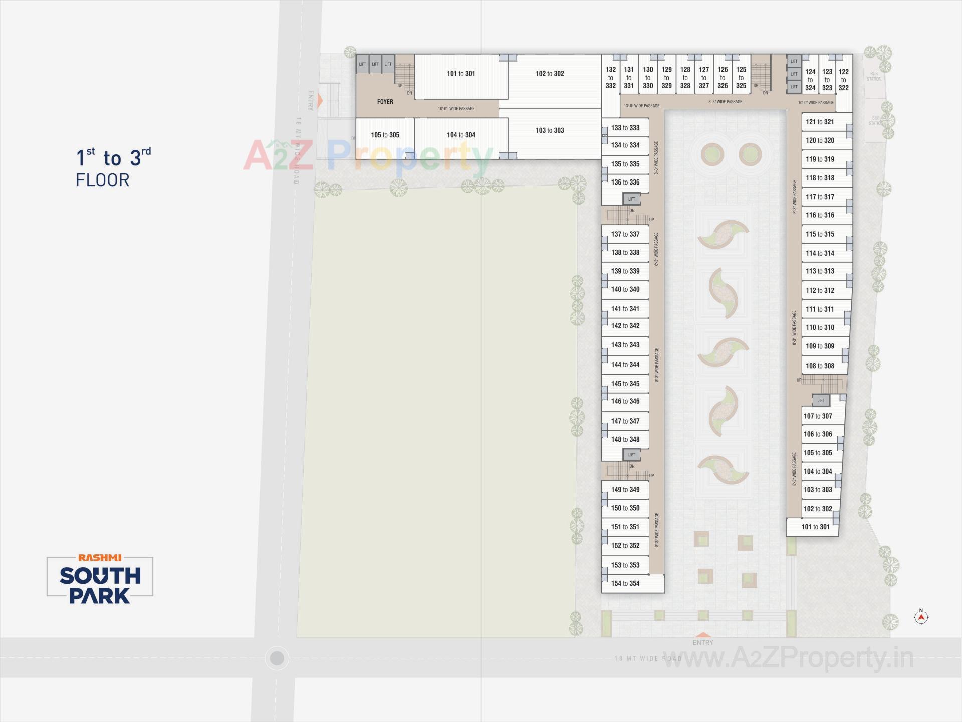 Layout of real estate project Rashmi Nirvana   Rashmi South Park located at Vatva, Ahmedabad, Gujarat