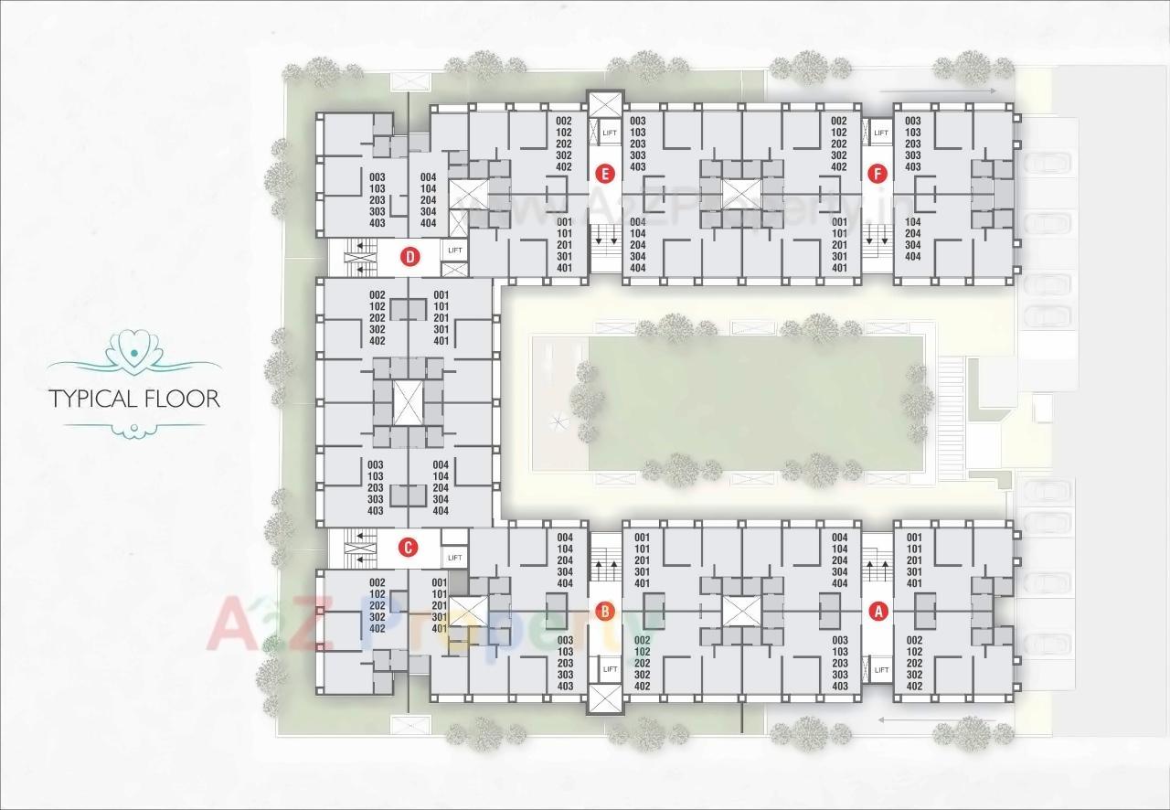 Layout of real estate project Rashmi Pearl located at Vatva, Ahmedabad, Gujarat