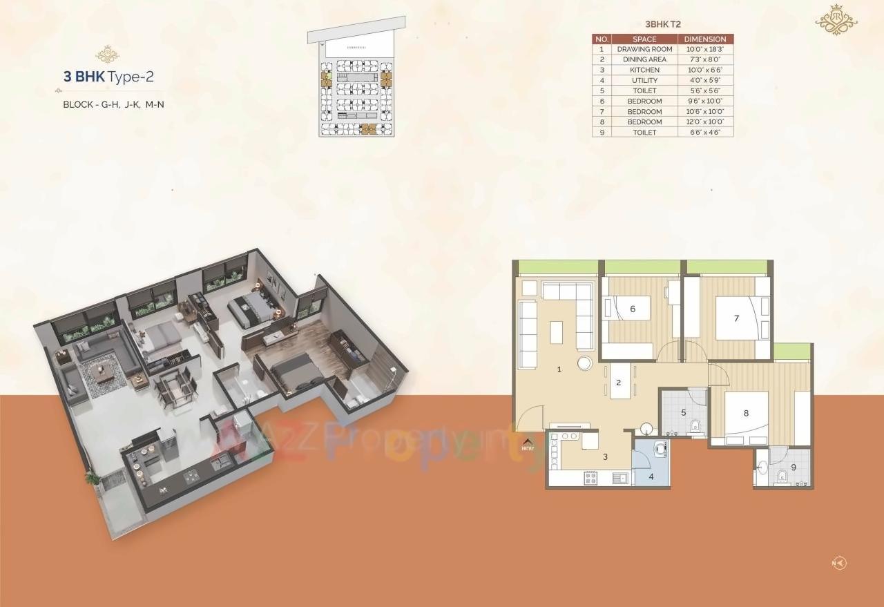 Layout of real estate project Rashmi Royal located at Vatva, Ahmedabad, Gujarat