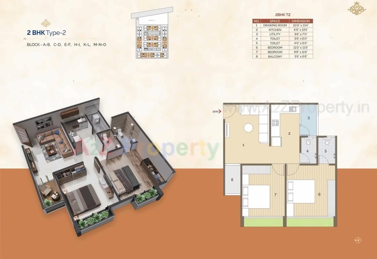 Layout of real estate project Rashmi Royal located at Vatva, Ahmedabad, Gujarat
