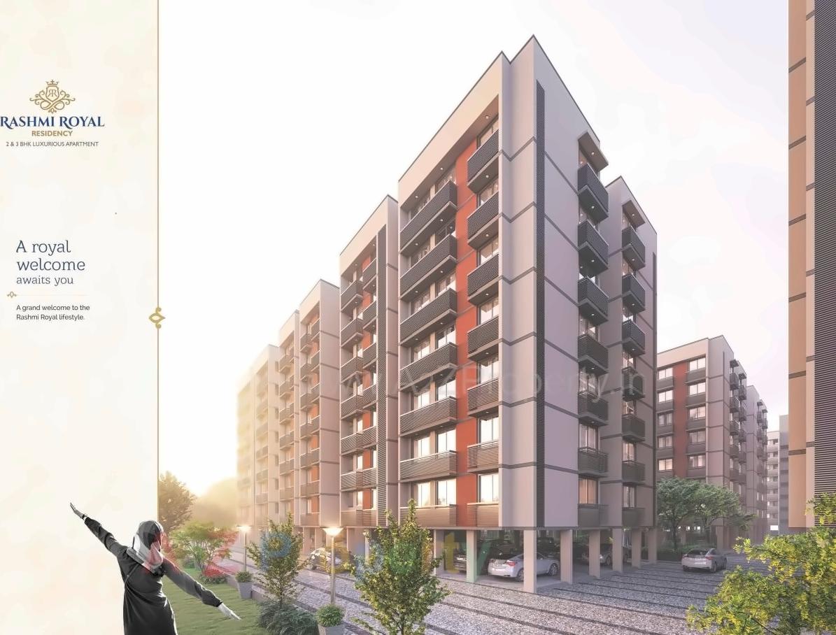 3D Elevation of real estate project Rashmi Royal located at Vatva, Ahmedabad, Gujarat