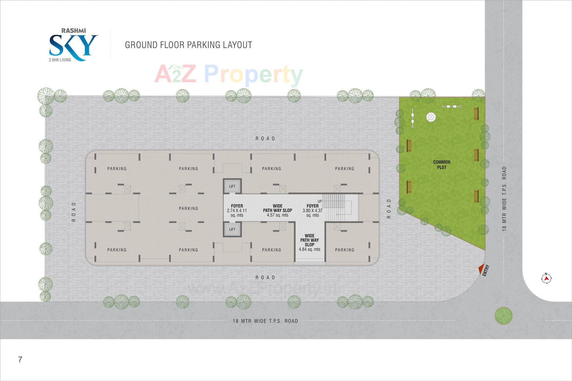 Layout of real estate project Rashmi Sky located at Vatva, Ahmedabad, Gujarat