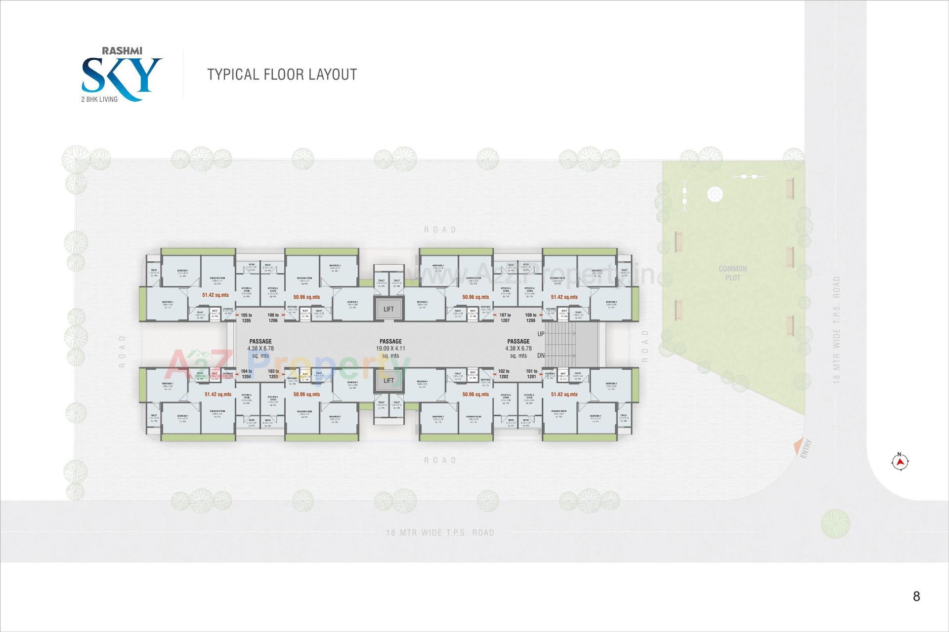 Layout of real estate project Rashmi Sky located at Vatva, Ahmedabad, Gujarat