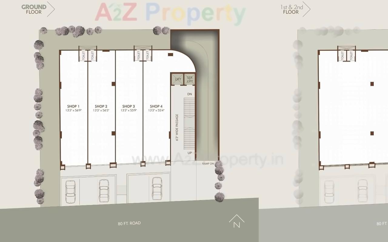 Layout of real estate project Ratna Artemus located at City, Ahmedabad, Gujarat