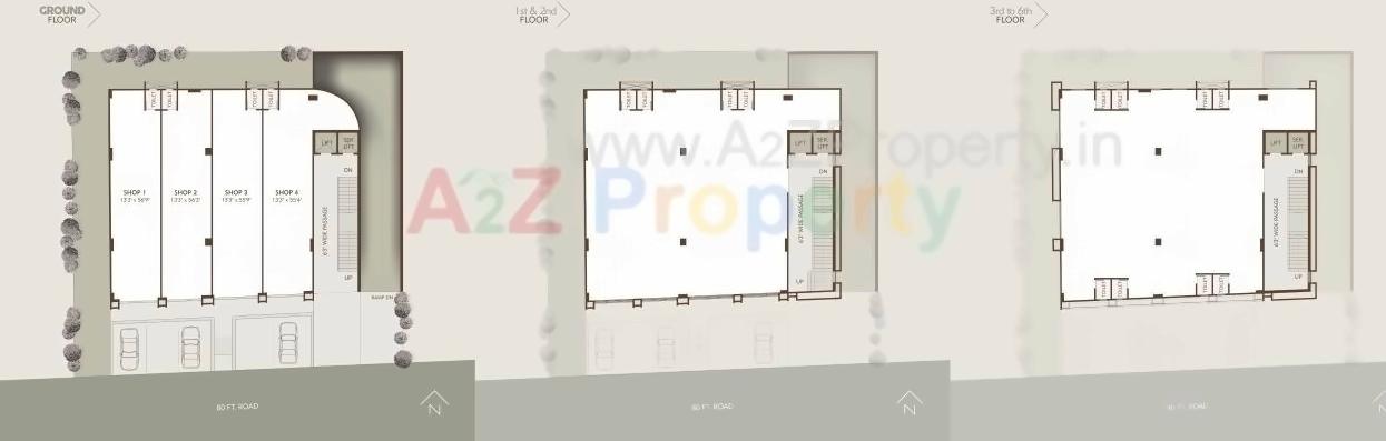 Layout of real estate project Ratna Artemus located at City, Ahmedabad, Gujarat