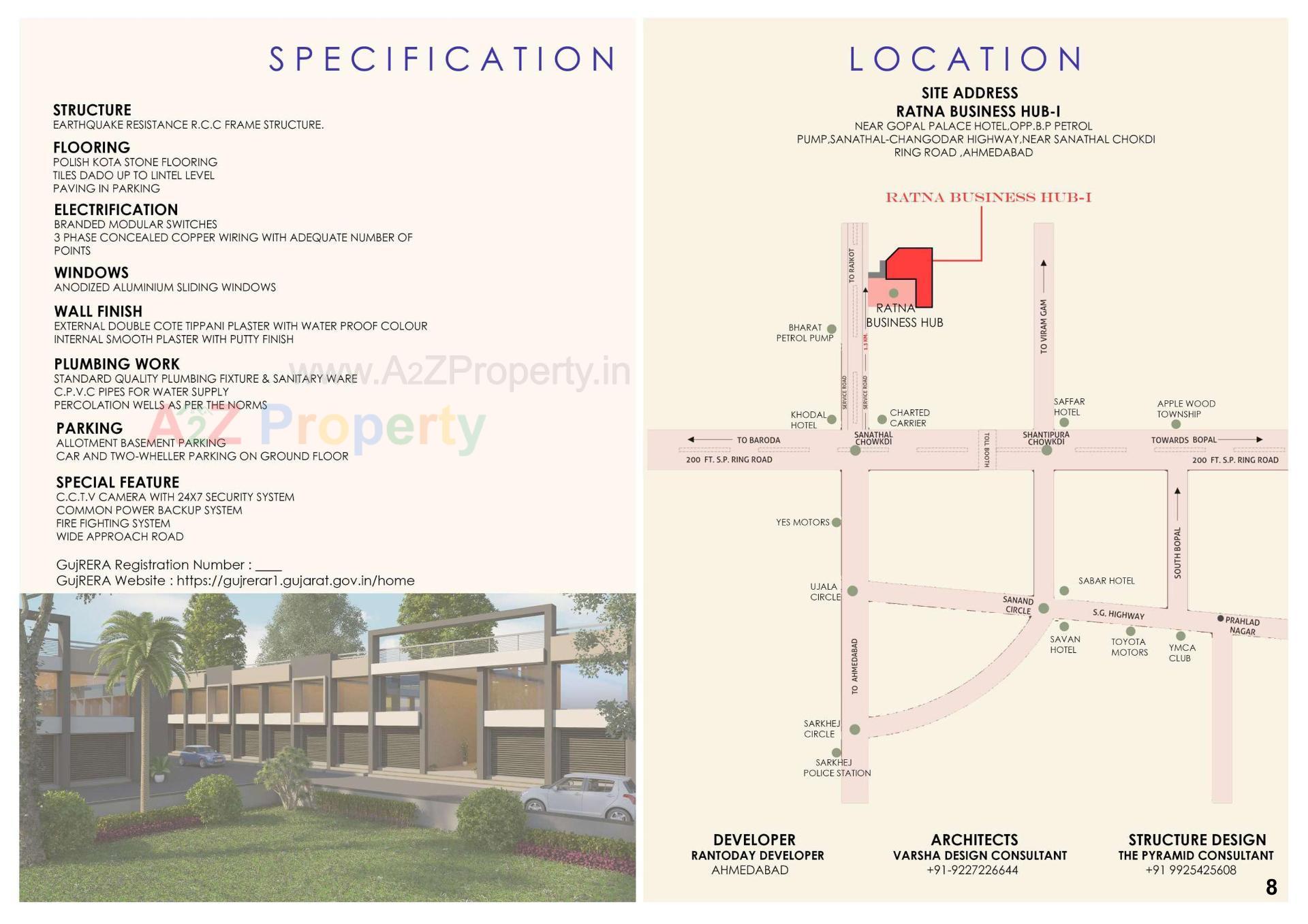  of real estate project Ratna Business Hub located at Navapura, Ahmedabad, Gujarat
