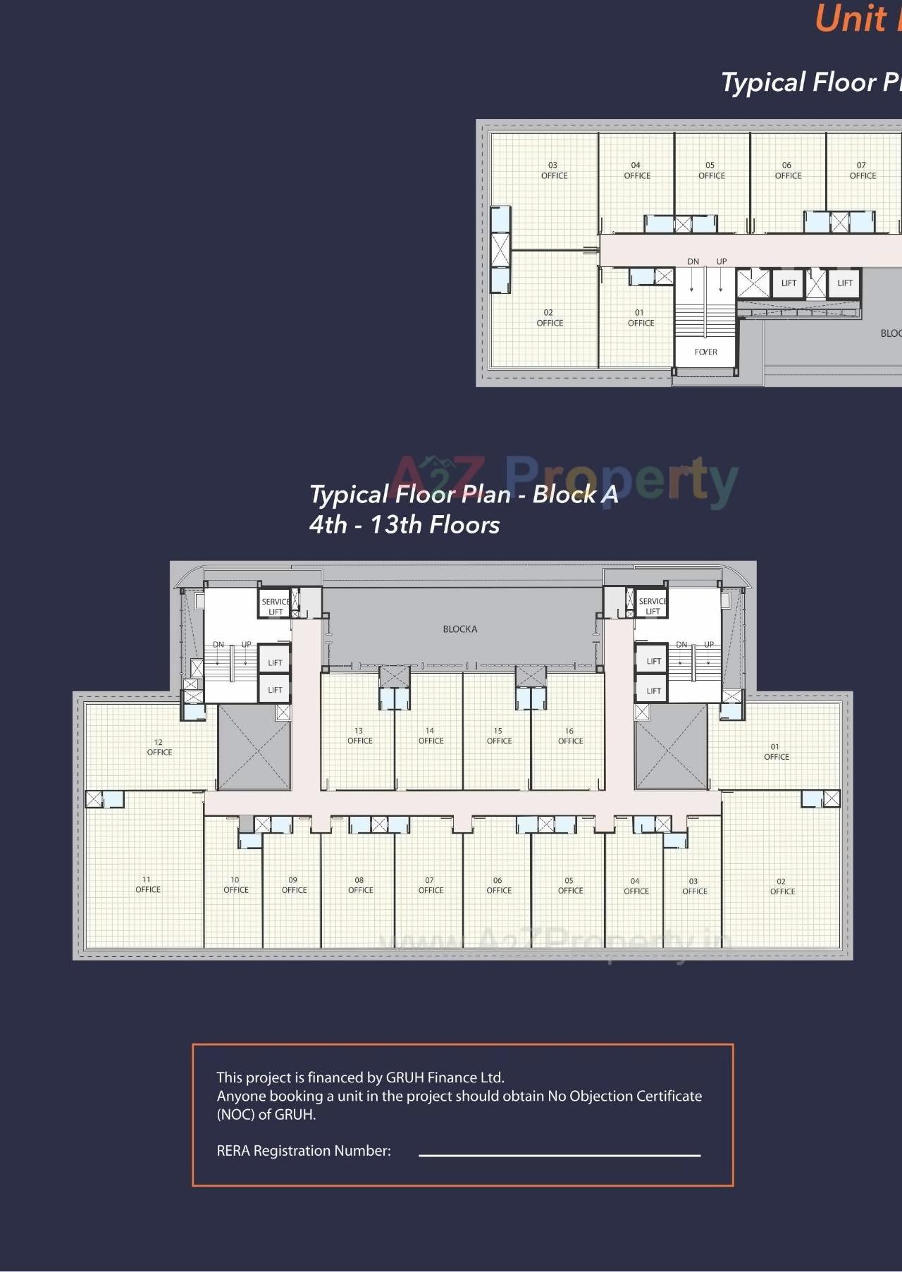 Layout of real estate project Ratnaakar Nine Square located at City, Ahmedabad, Gujarat