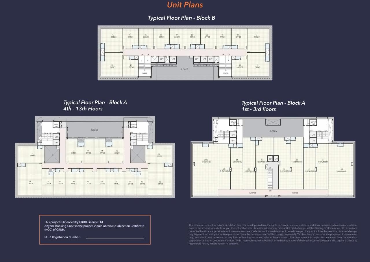 Layout of real estate project Ratnaakar Nine Square located at City, Ahmedabad, Gujarat