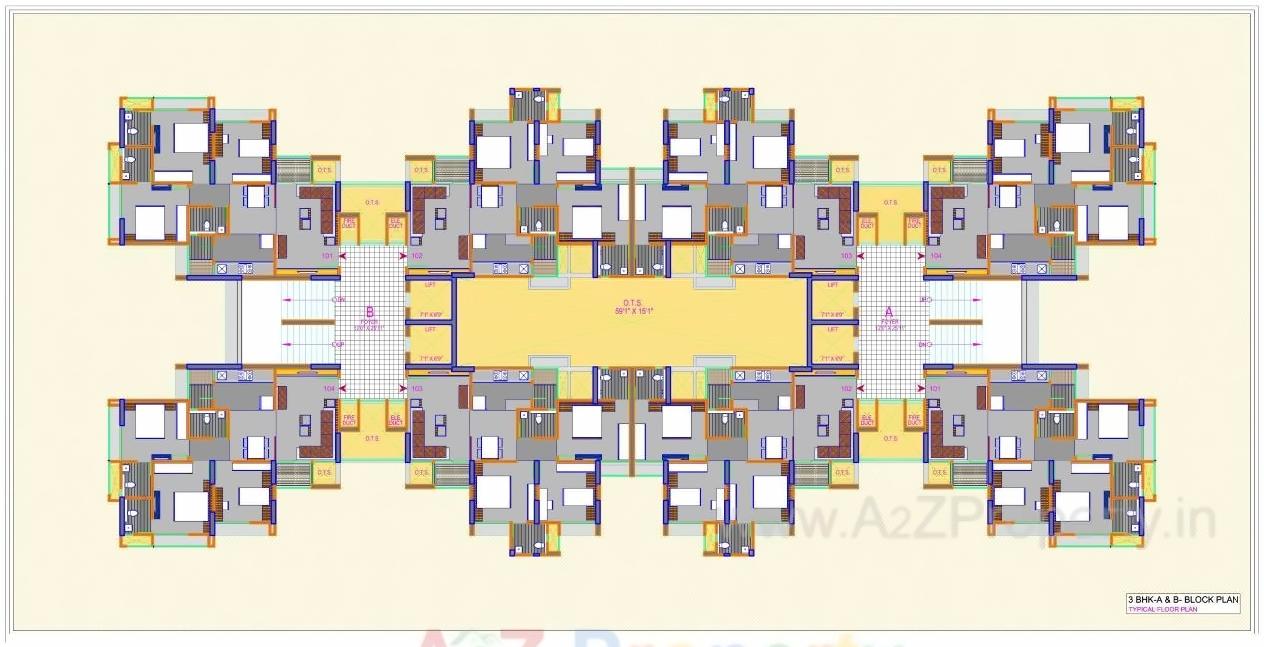Layout of real estate project Ratnaakar Verte located at Makarba, Ahmedabad, Gujarat
