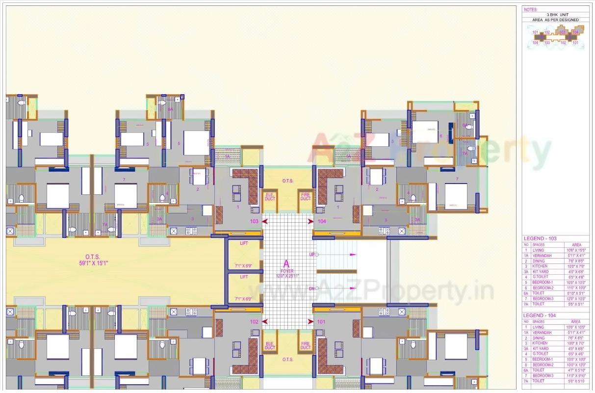 Layout of real estate project Ratnaakar Verte located at Makarba, Ahmedabad, Gujarat
