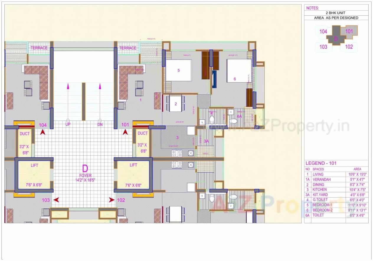 Layout of real estate project Ratnaakar Verte located at Makarba, Ahmedabad, Gujarat