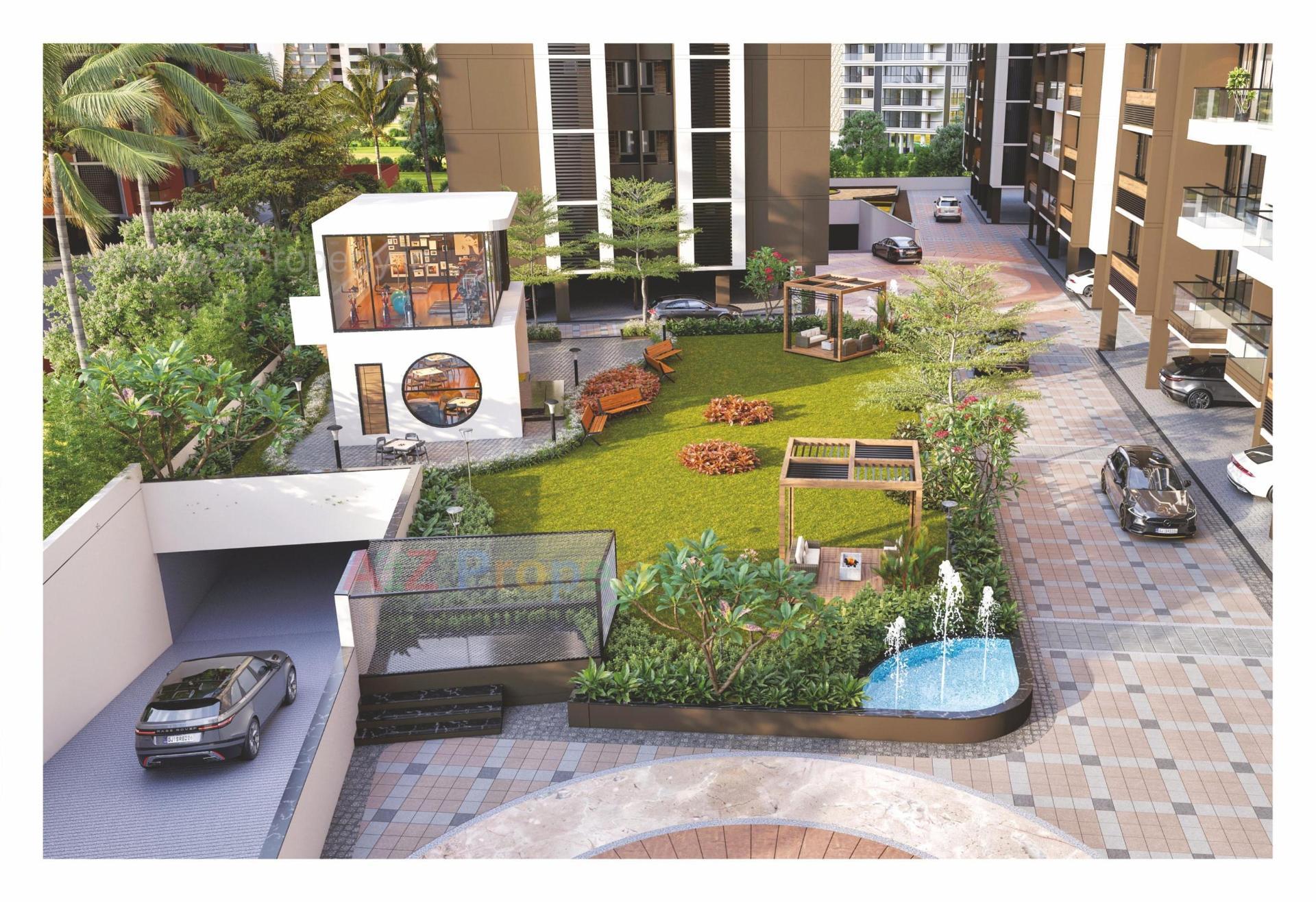 3D Elevation of real estate project Ratnadeep Flora located at Ranip, Ahmedabad, Gujarat