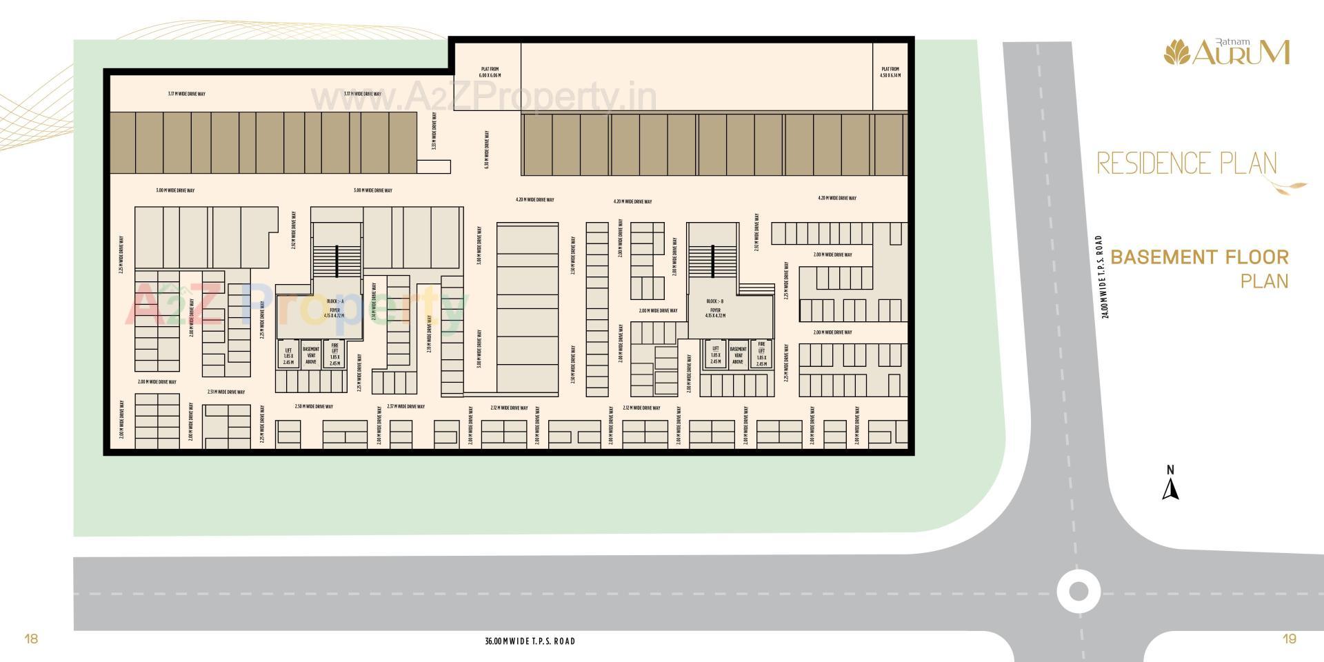 Layout of real estate project Ratnam Aurum located at Khoraj, Ahmedabad, Gujarat