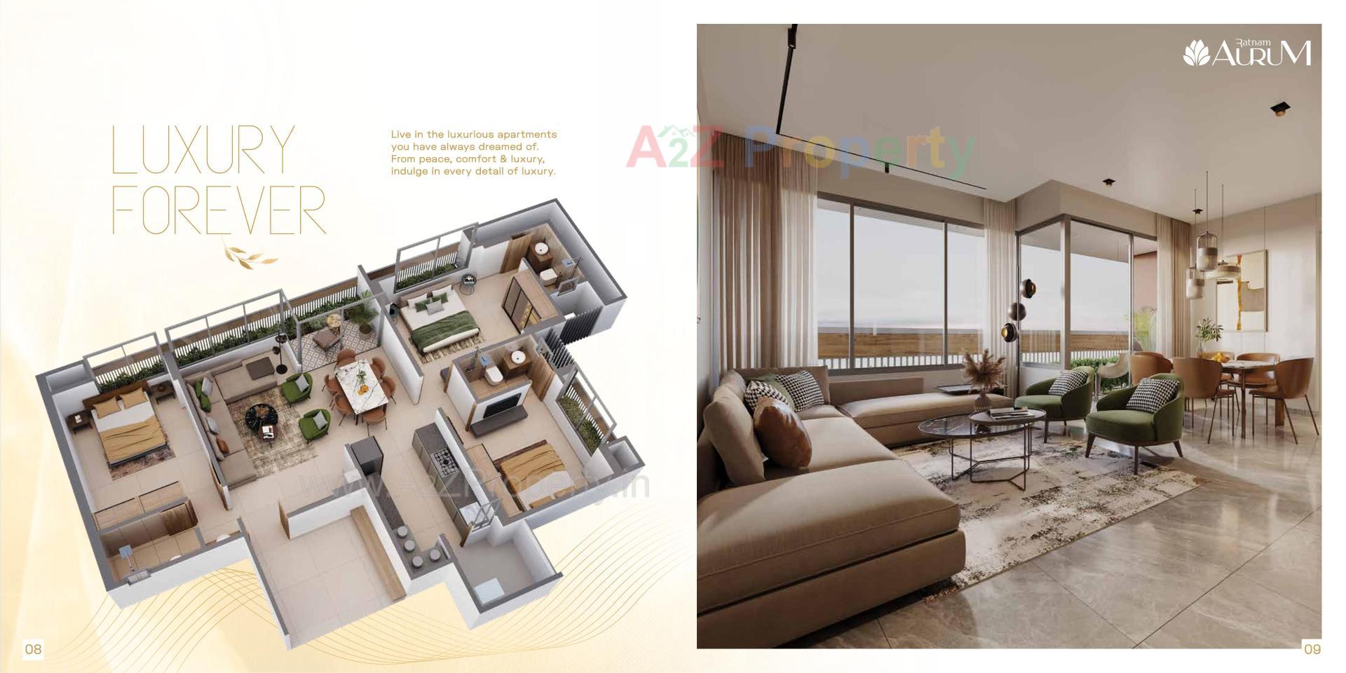 3D Elevation of real estate project Ratnam Aurum located at Khoraj, Ahmedabad, Gujarat