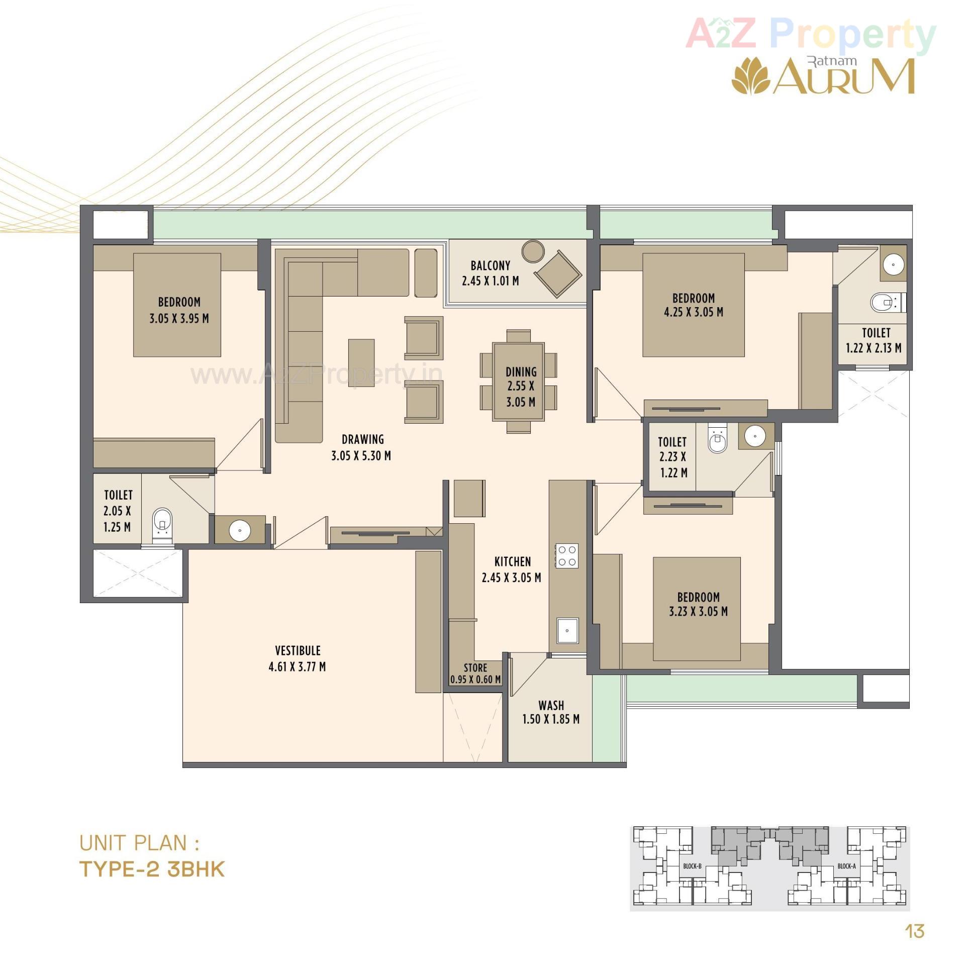 Layout of real estate project Ratnam Aurum located at Khoraj, Ahmedabad, Gujarat