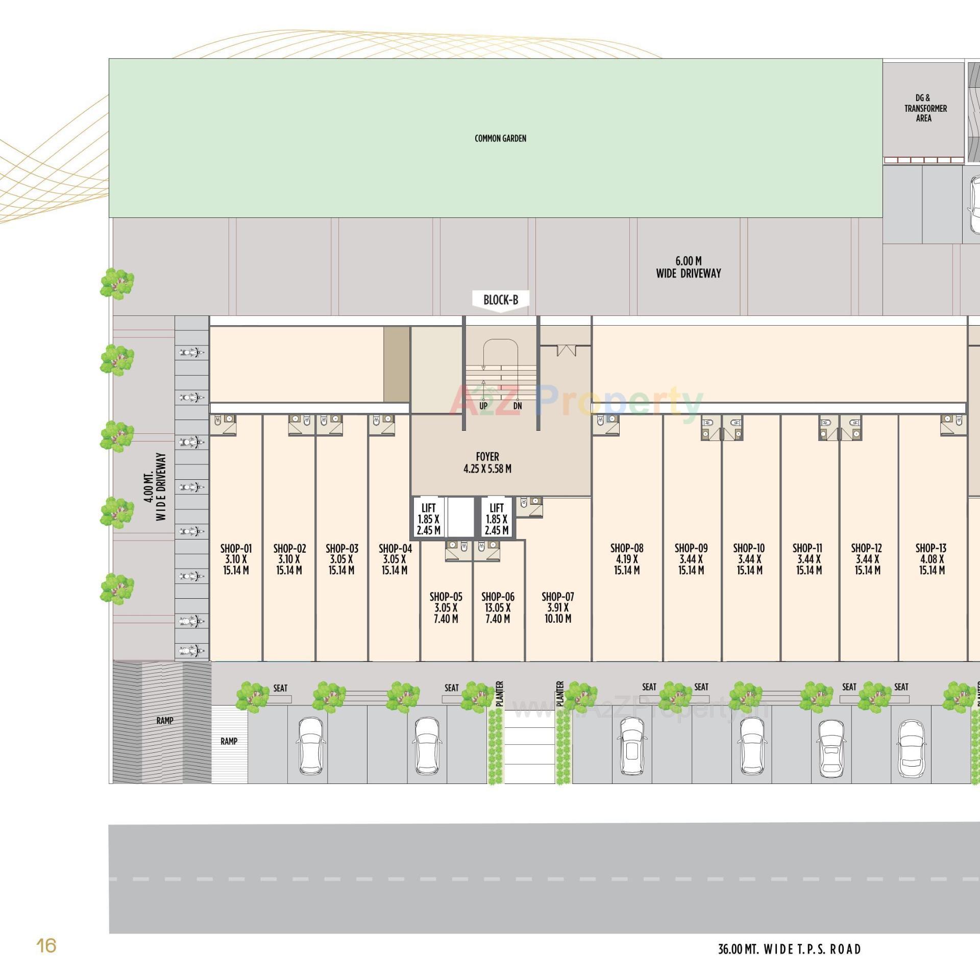 Layout of real estate project Ratnam Aurum located at Khoraj, Ahmedabad, Gujarat