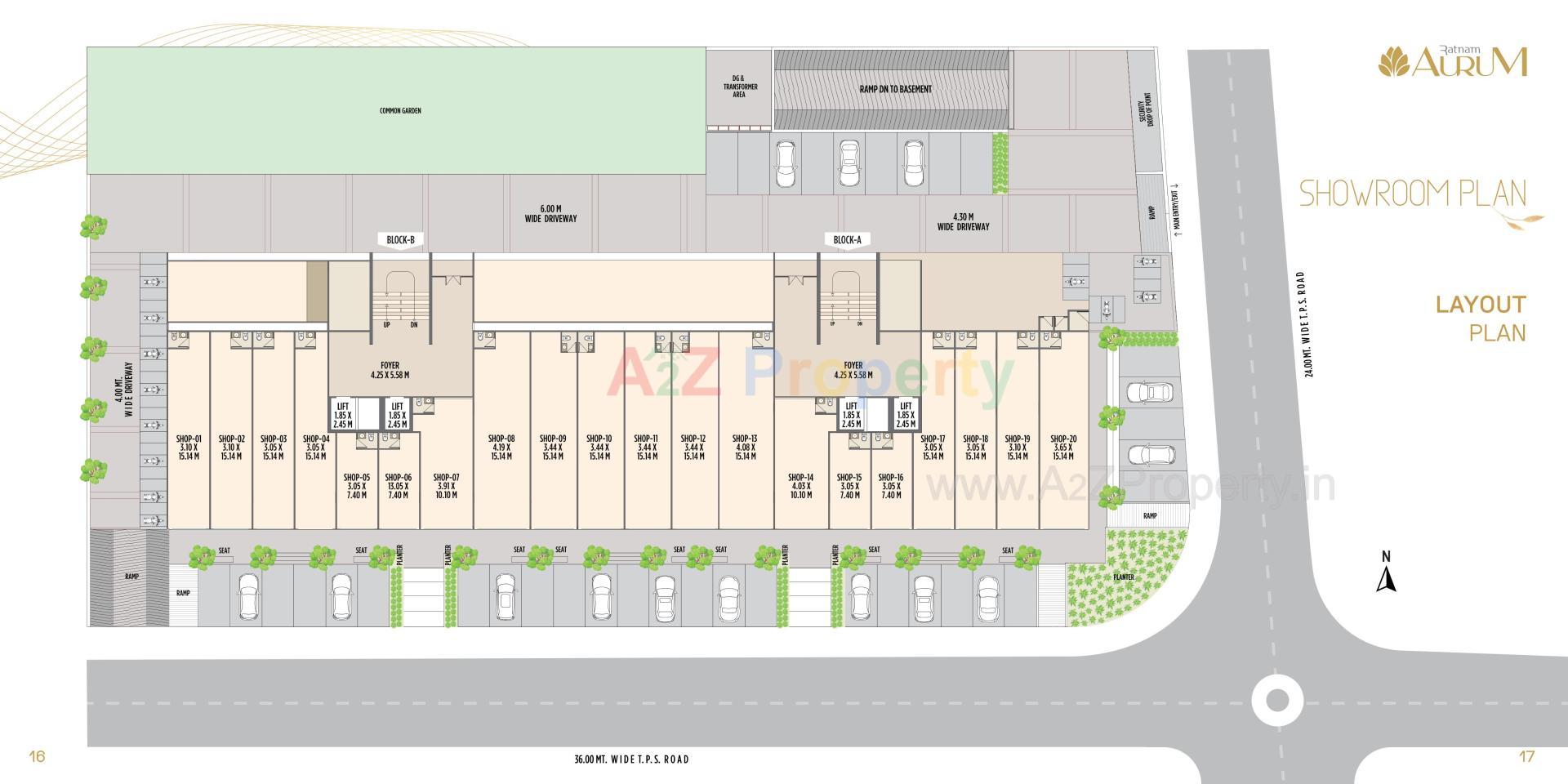 Layout of real estate project Ratnam Aurum located at Khoraj, Ahmedabad, Gujarat