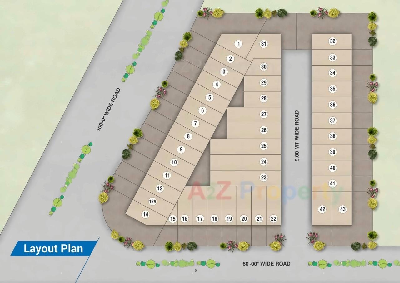Layout of real estate project Ratnam Industrial Estate located at Kathwada, Ahmedabad, Gujarat