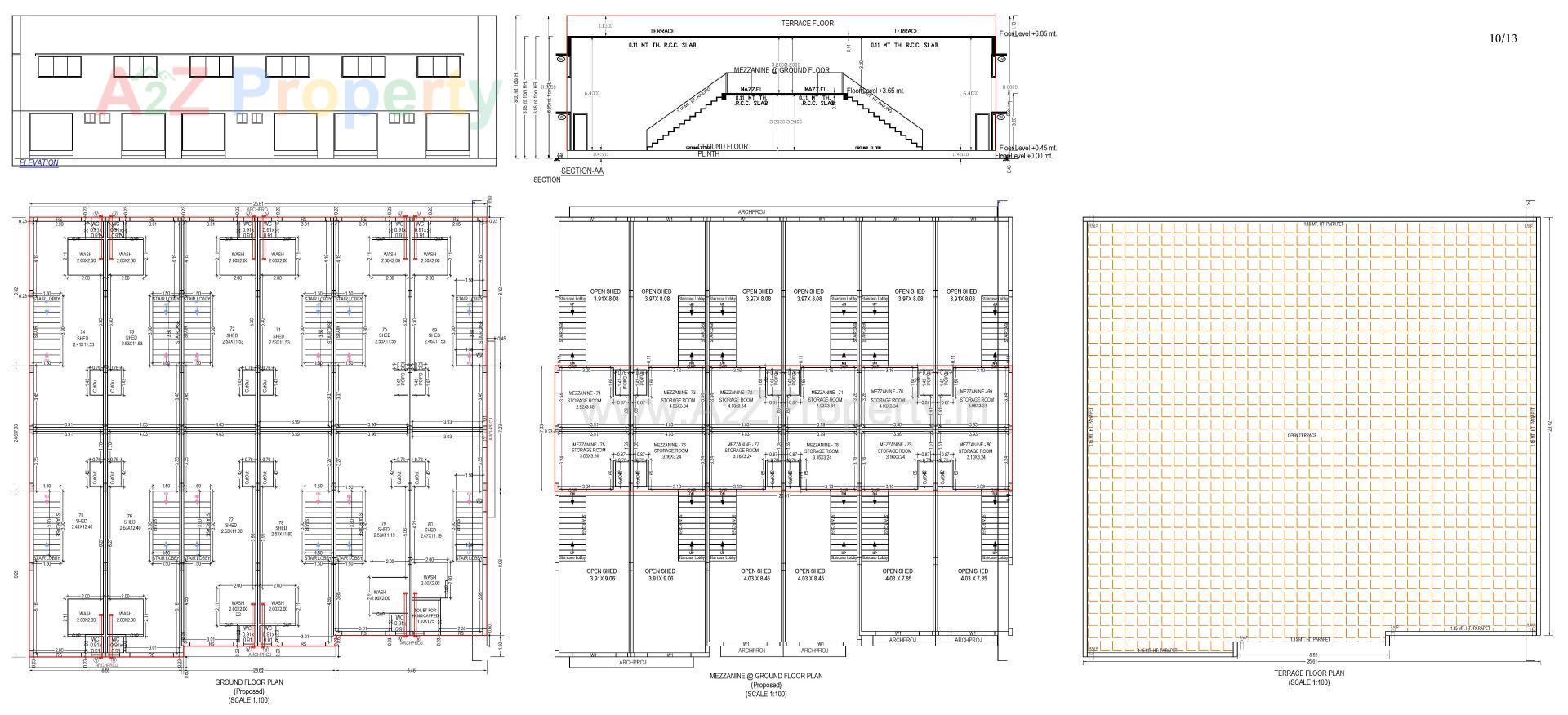 Layout of real estate project Ratnamani Industrial Estate located at Kathwada, Ahmedabad, Gujarat