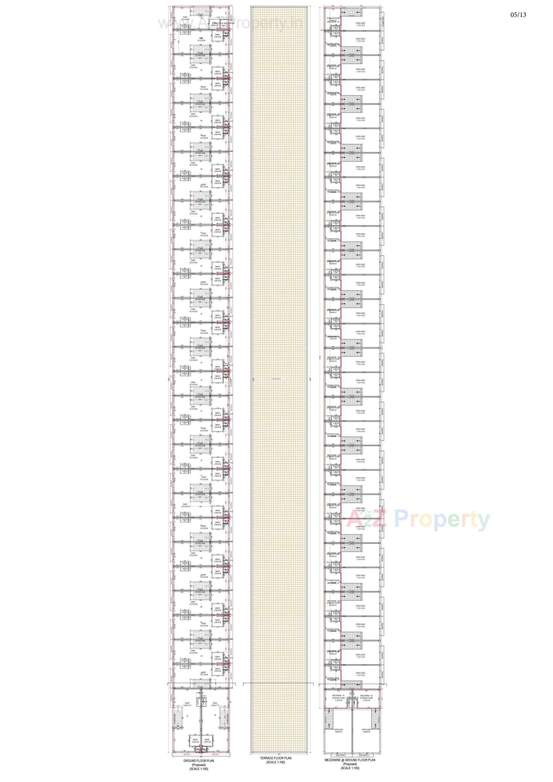Layout of real estate project Ratnamani Industrial Estate located at Kathwada, Ahmedabad, Gujarat