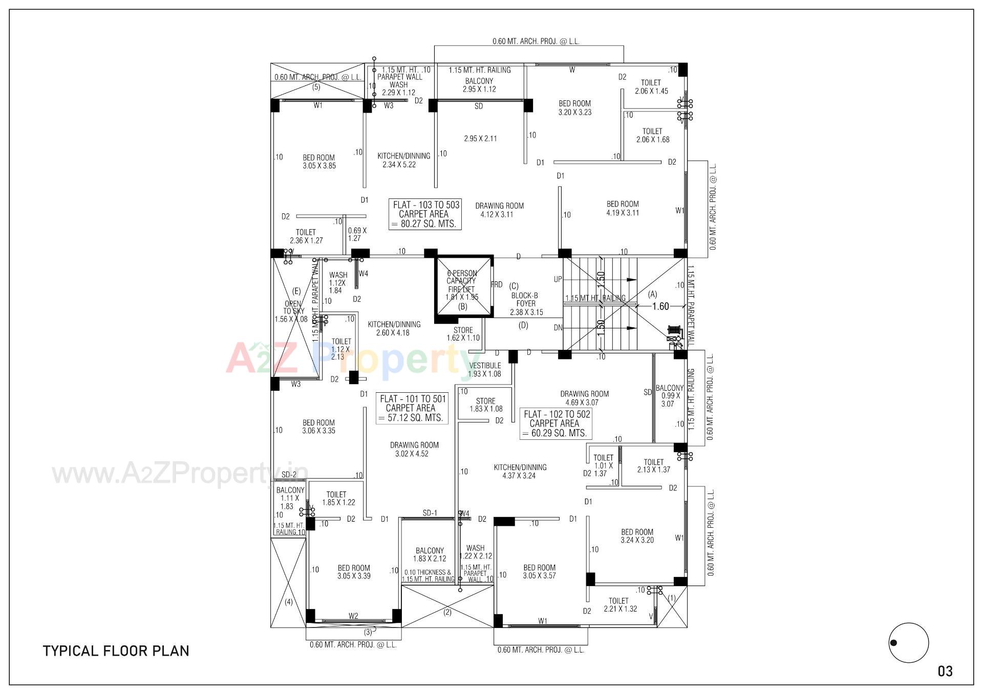 Layout of real estate project Ratnamohan 10 located at Wadaj, Ahmedabad, Gujarat