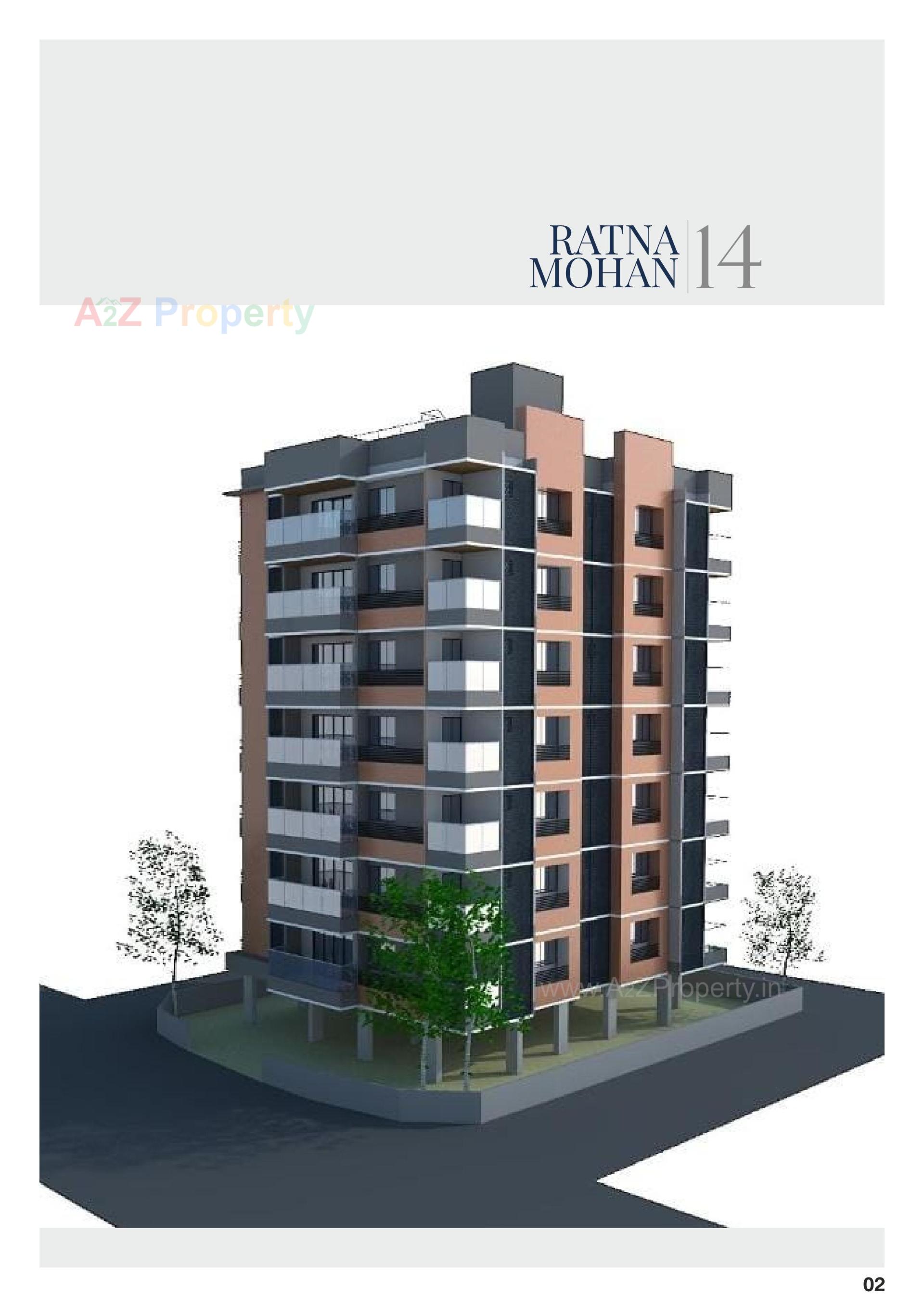 3D Elevation of real estate project Ratnamohan located at Wadaj, Ahmedabad, Gujarat