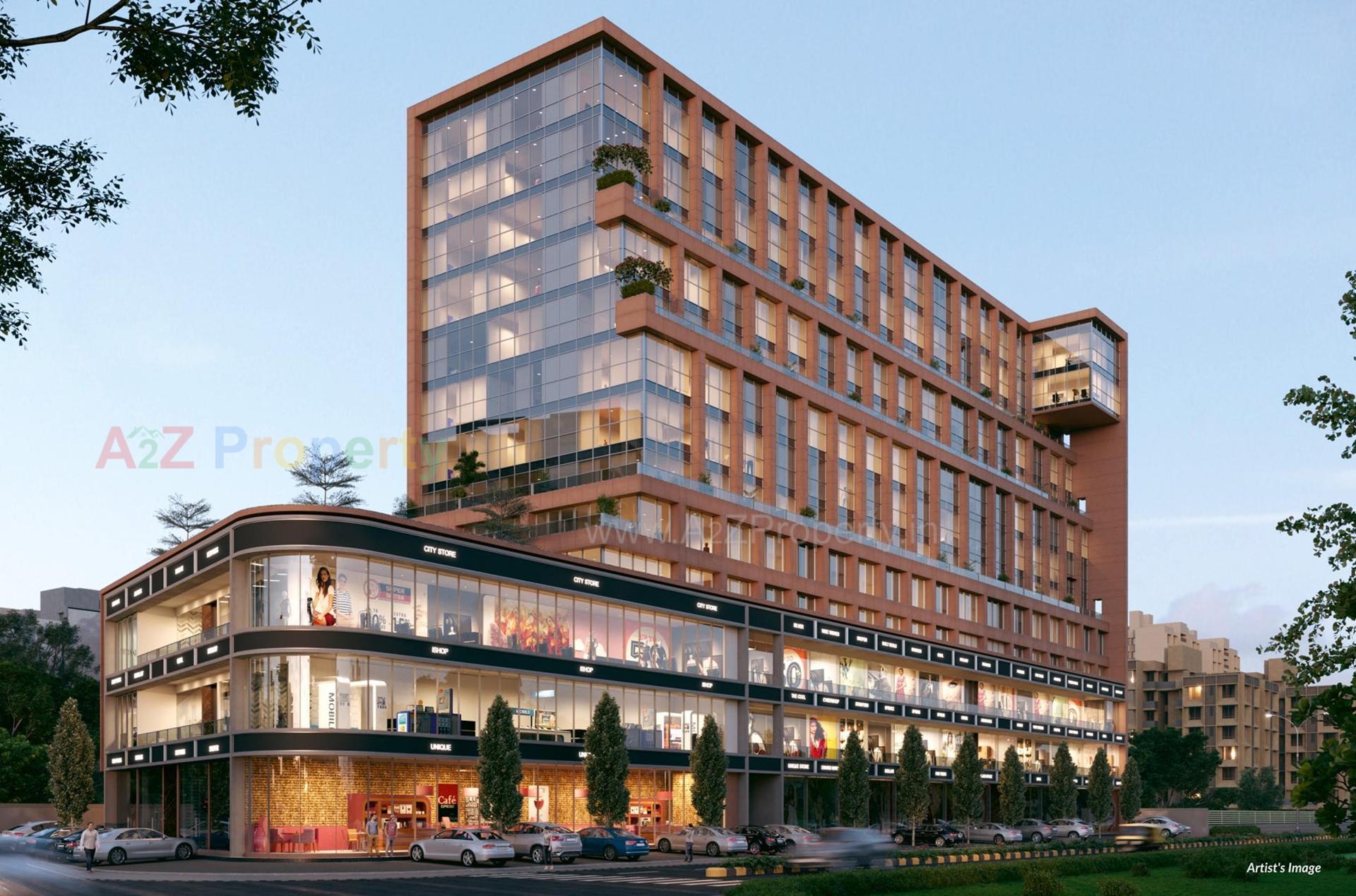 3D Elevation of real estate project Ratnanjali Solitaire located at Vejalpur, Ahmedabad, Gujarat