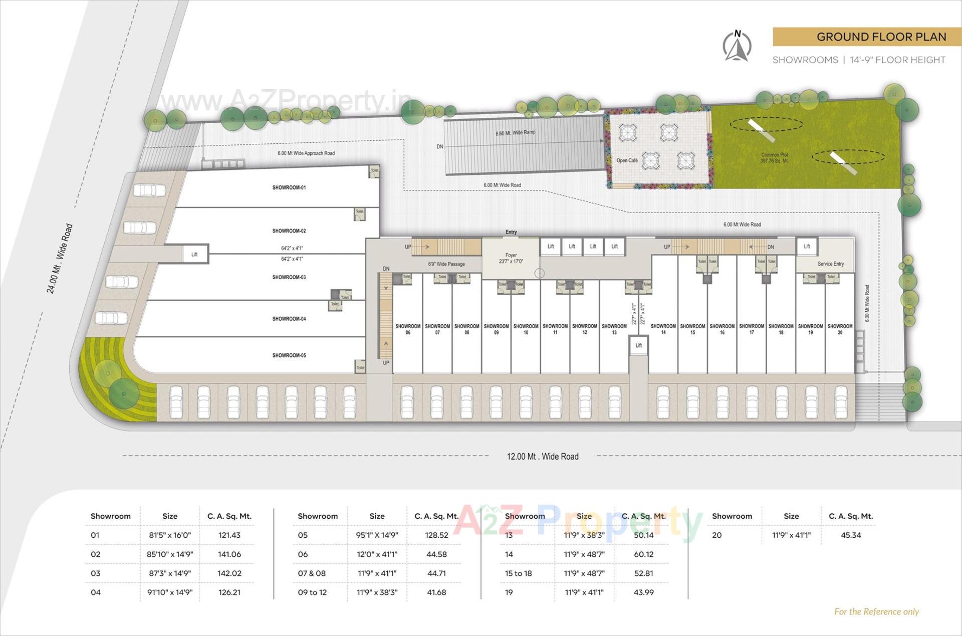 Layout of real estate project Ratnanjali Solitaire located at Vejalpur, Ahmedabad, Gujarat