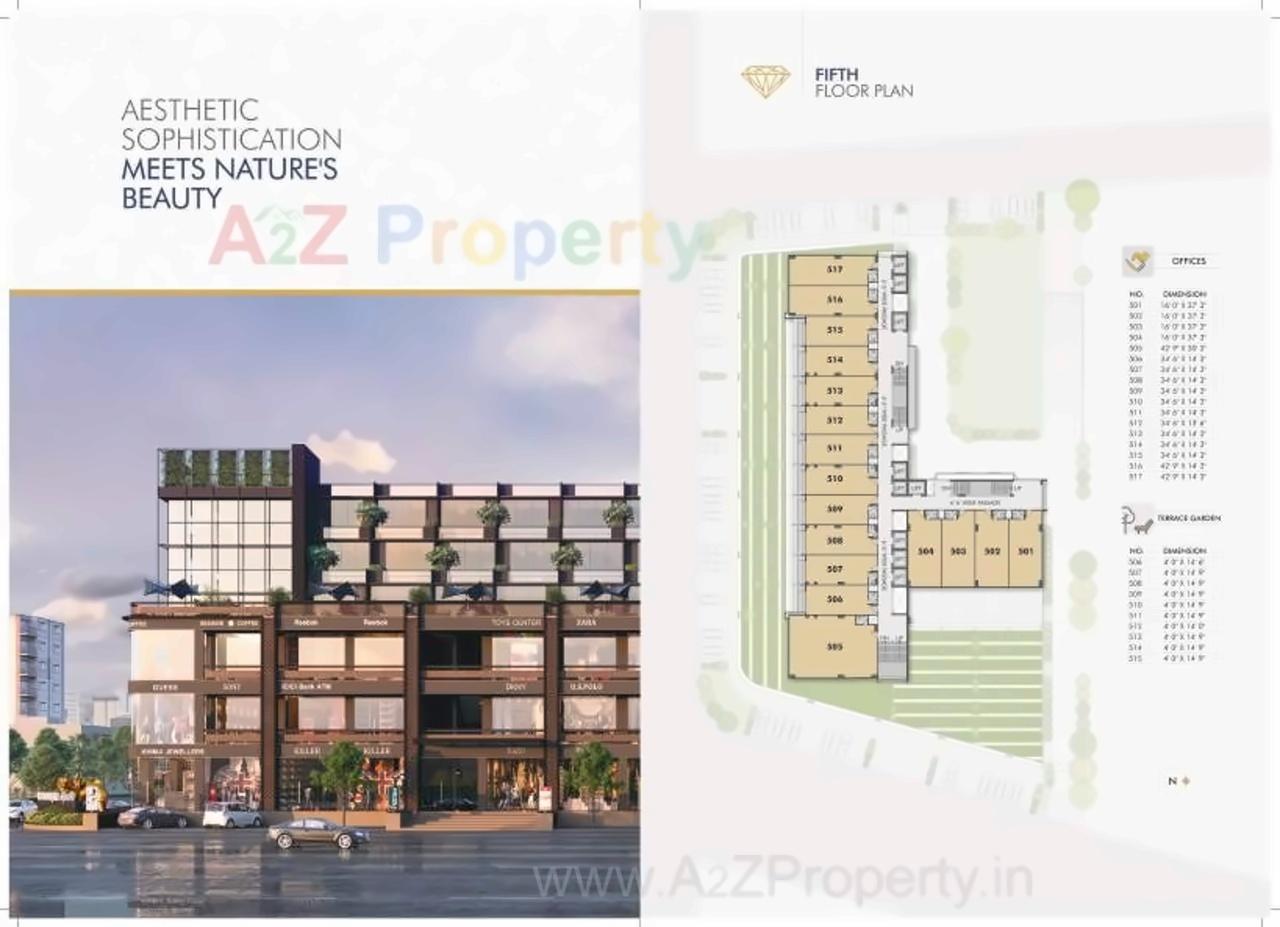 Layout of real estate project Ratnanjali Square located at Jodhpur, Ahmedabad, Gujarat