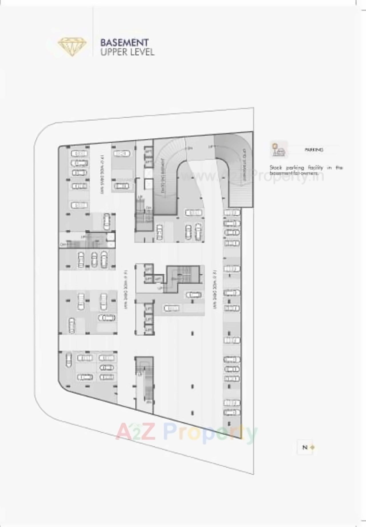 Layout of real estate project Ratnanjali Square located at Jodhpur, Ahmedabad, Gujarat