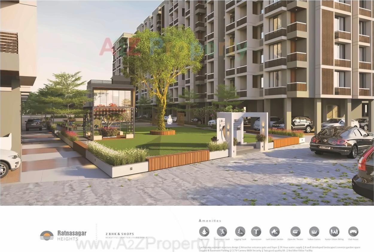 3D Elevation of real estate project Ratnasagar Heights located at Ranip, Ahmedabad, Gujarat