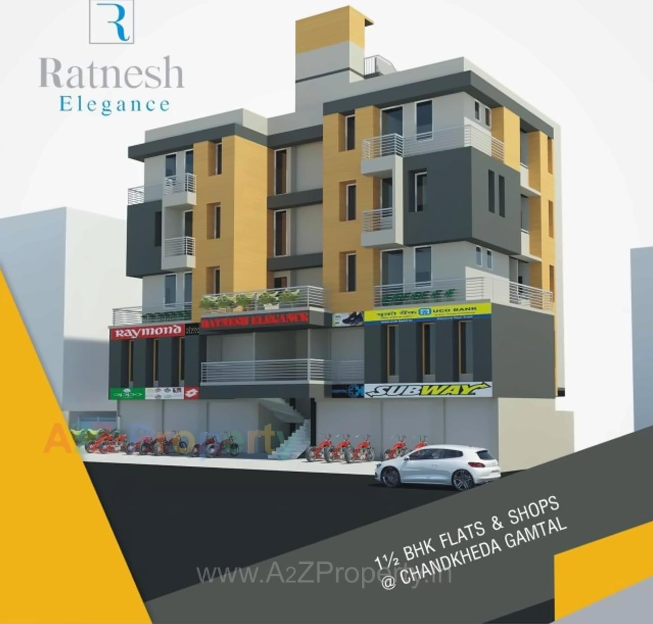 3D Elevation of real estate project Ratnesh Elegance located at Chandkheda, Ahmedabad, Gujarat