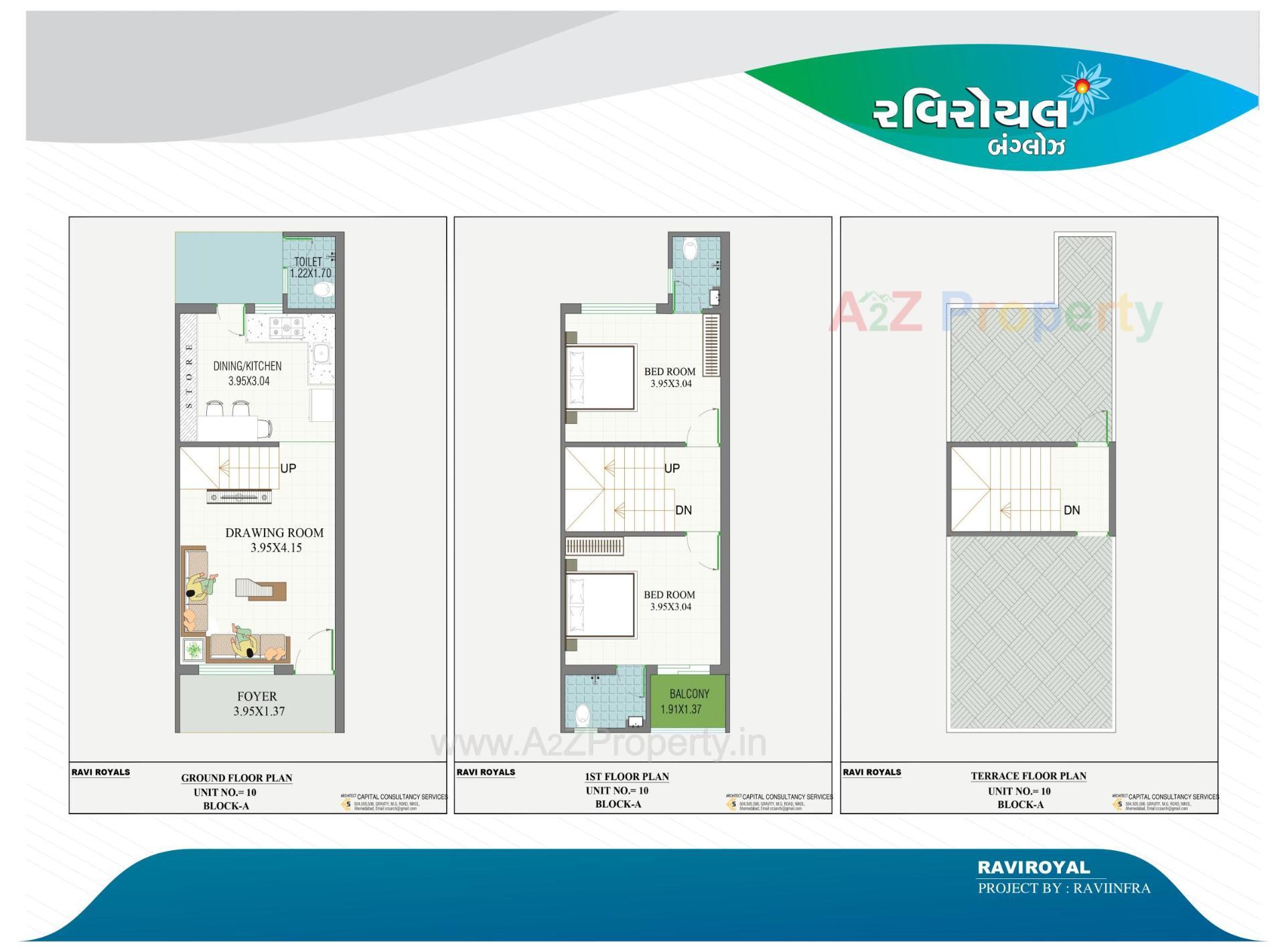 Layout of real estate project Ravi Royal Bunglows located at Geratpur, Ahmedabad, Gujarat