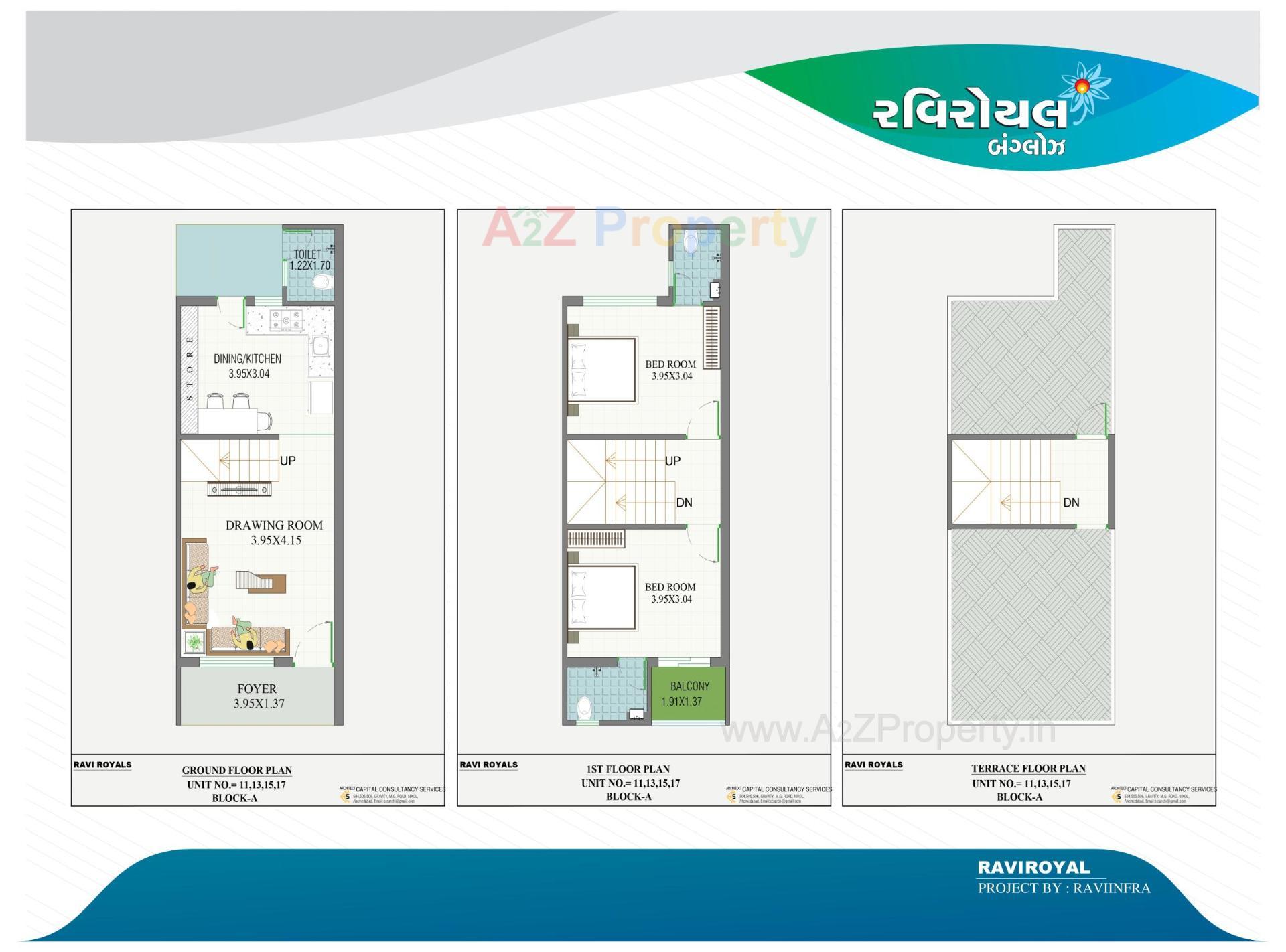 Layout of real estate project Ravi Royal Bunglows located at Geratpur, Ahmedabad, Gujarat
