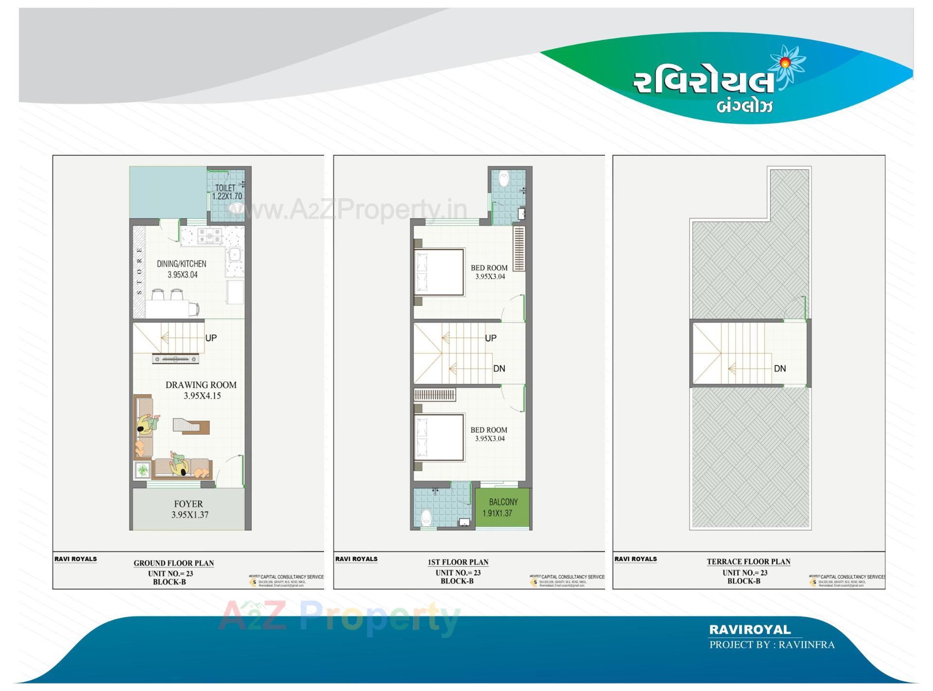 Layout of real estate project Ravi Royal Bunglows located at Geratpur, Ahmedabad, Gujarat