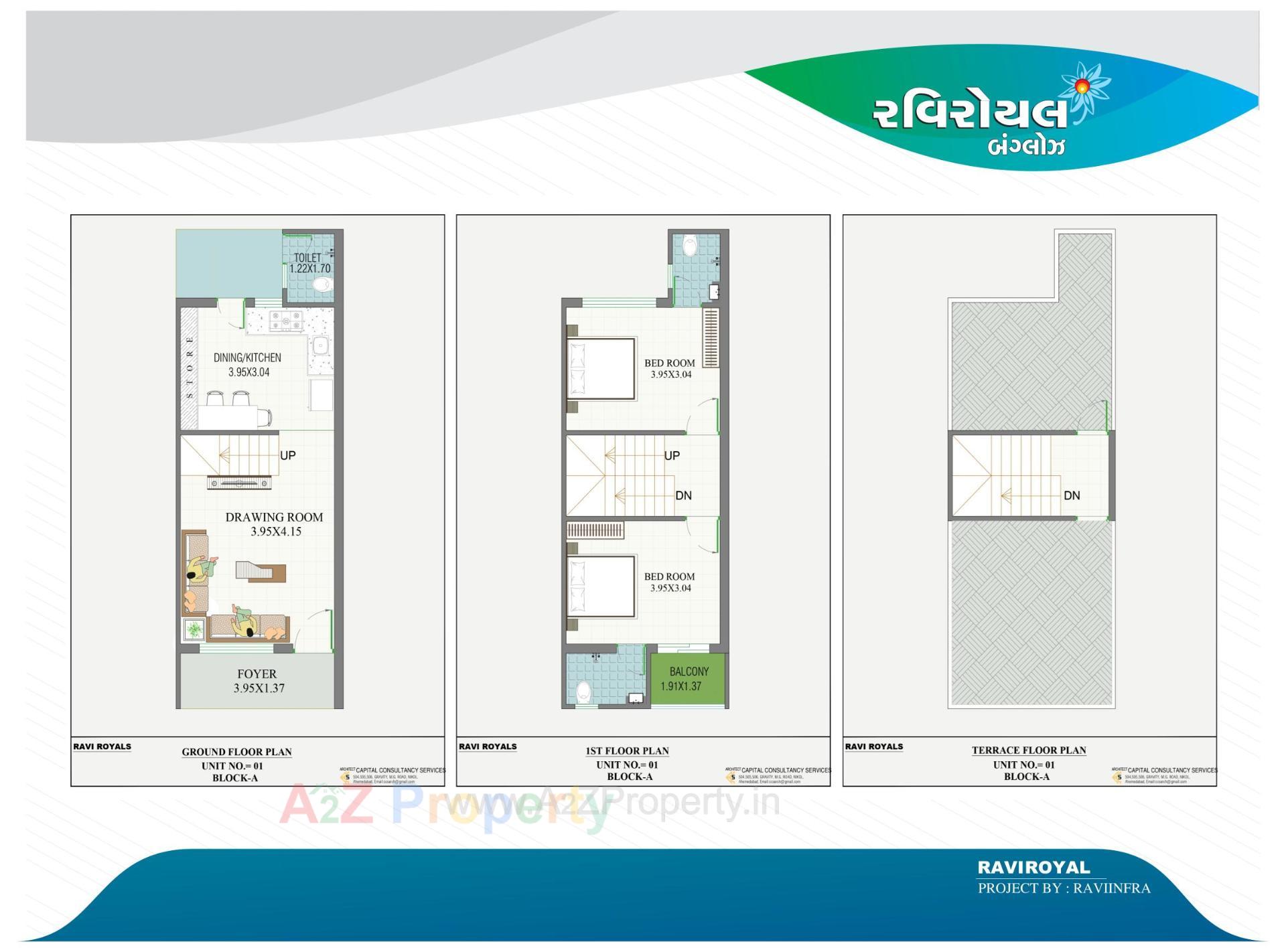 Layout of real estate project Ravi Royal Bunglows located at Geratpur, Ahmedabad, Gujarat