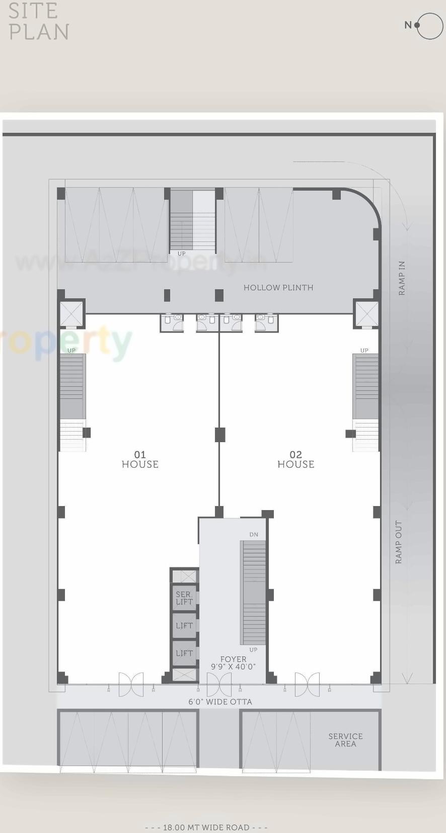 Layout of real estate project Re Xi located at Jodhpur, Ahmedabad, Gujarat