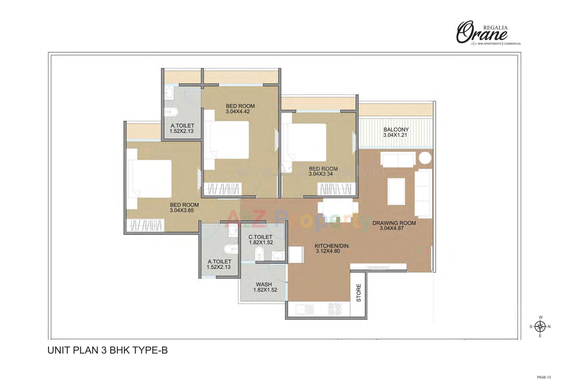 Layout of real estate project Regalia Orane located at Ghuma, Ahmedabad, Gujarat