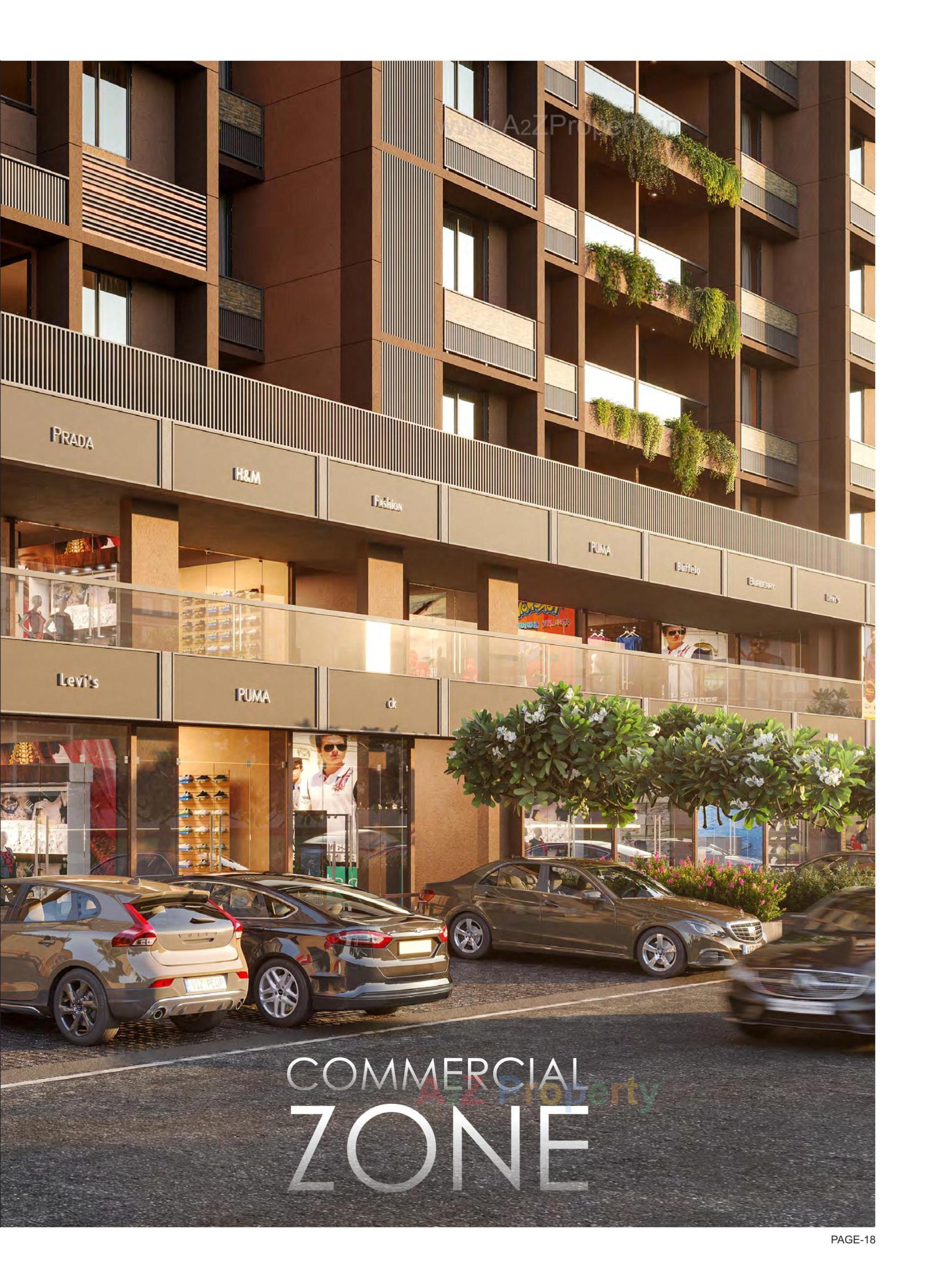 3D Elevation of real estate project Regalia Orane located at Ghuma, Ahmedabad, Gujarat