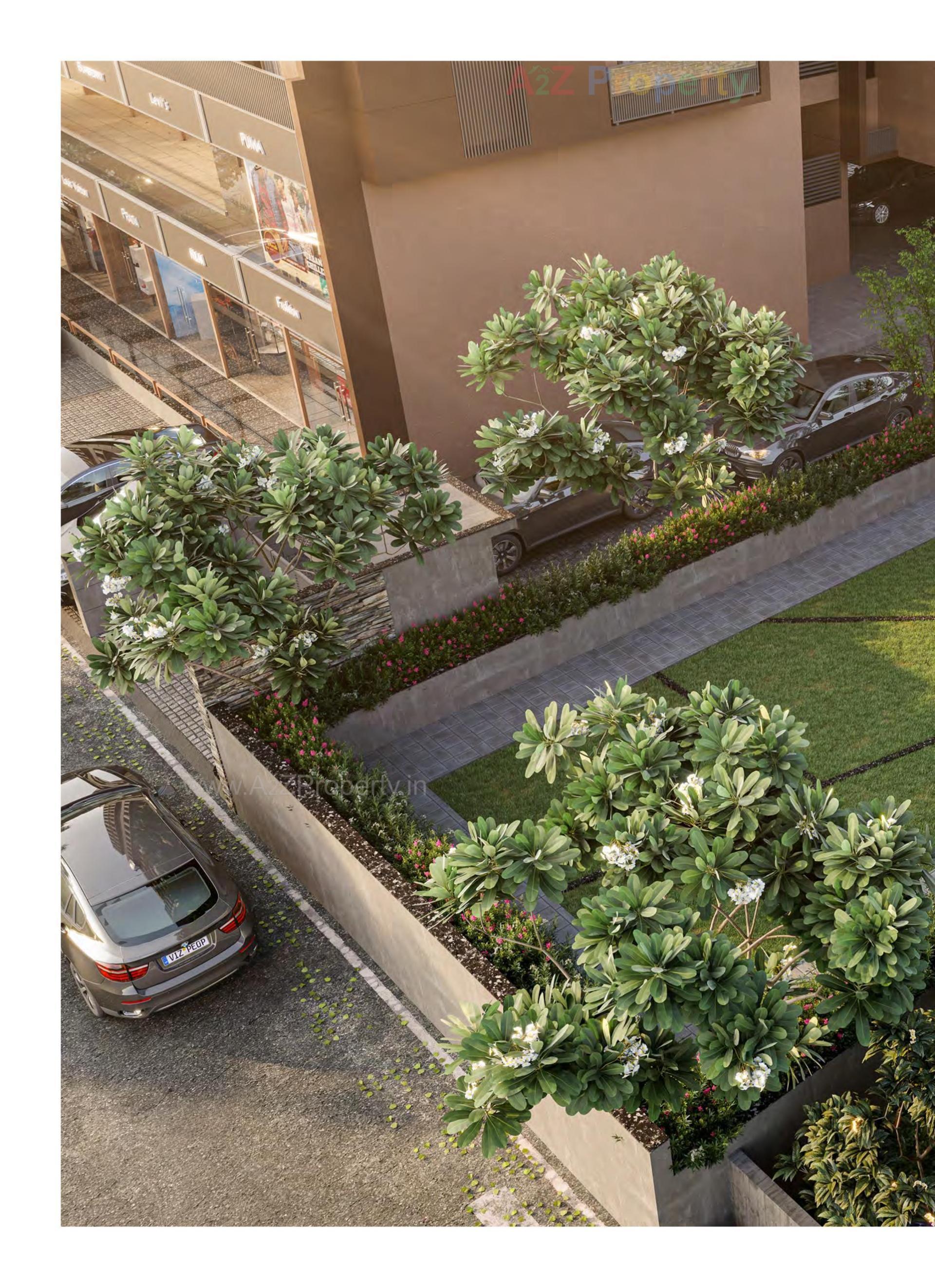 3D Elevation of real estate project Regalia Orane located at Ghuma, Ahmedabad, Gujarat