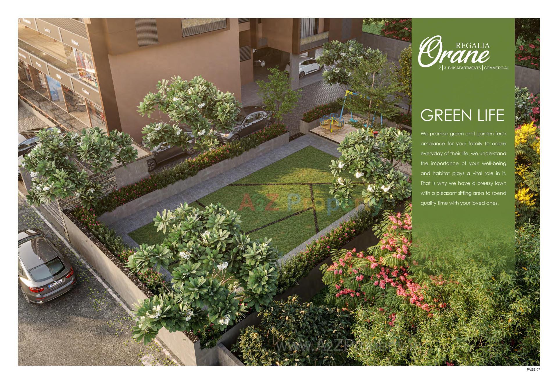 3D Elevation of real estate project Regalia Orane located at Ghuma, Ahmedabad, Gujarat