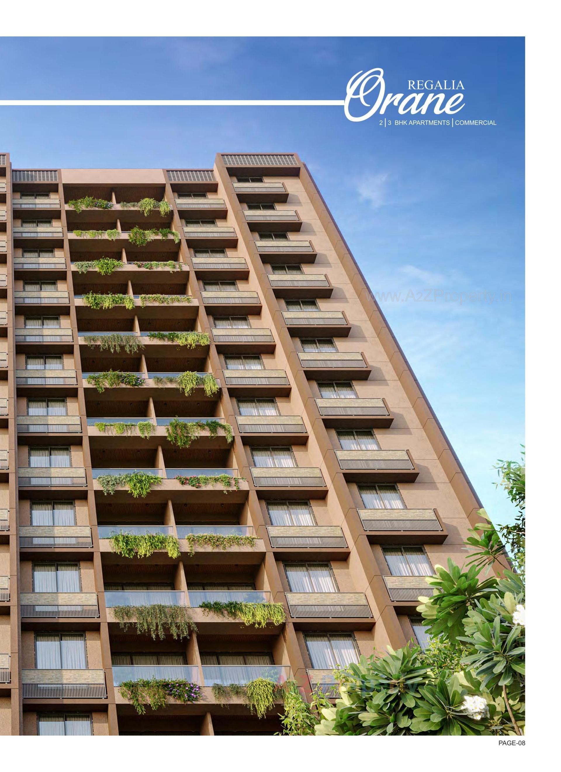 3D Elevation of real estate project Regalia Orane located at Ghuma, Ahmedabad, Gujarat